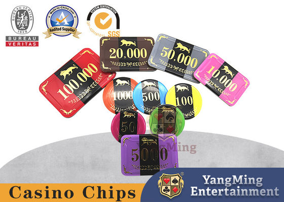 고품질 RFID 카지노 칩 아크릴 3 칩 코드 카지노 포커 게임