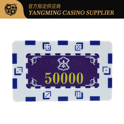 11.5g 플라스틱 텍사스 블랙잭 크레이 카지노 포커 칩은 UV 마크와 케이스와 함께 설정했습니다