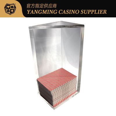 6 데크 아크릴 블랙 잭 용 전체 폴란드어 카지노 폐기 홀더